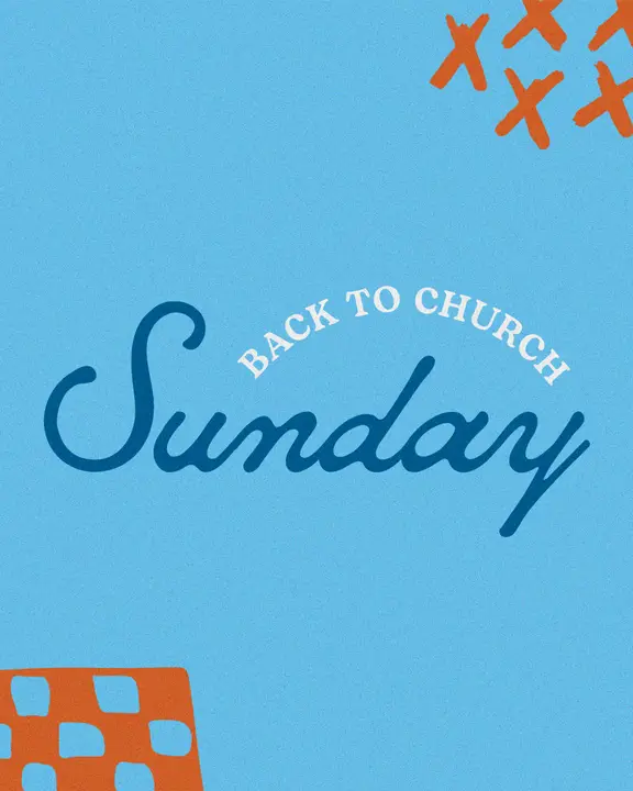 Back to Church Sunday: social post