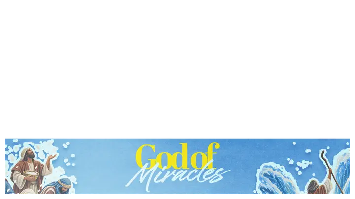 God of Miracles: lower third