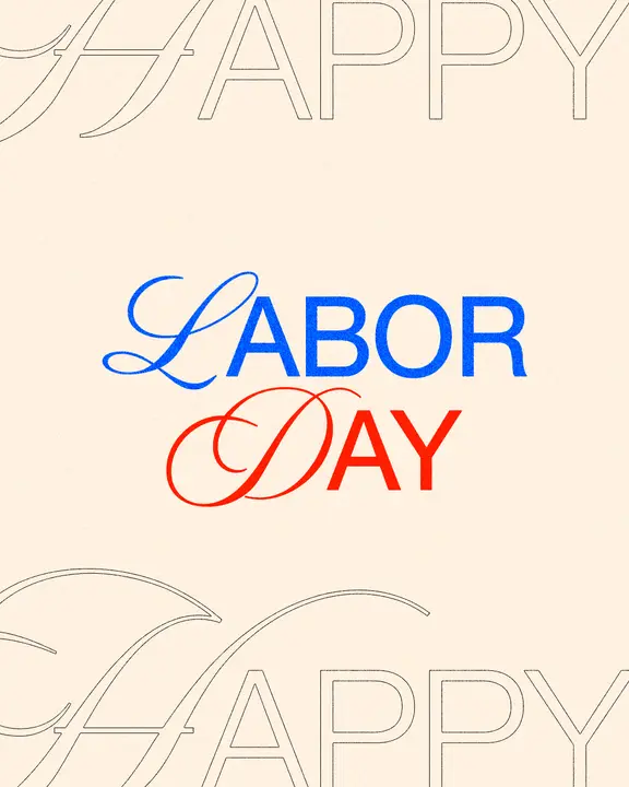 Happy Labor Day: social post