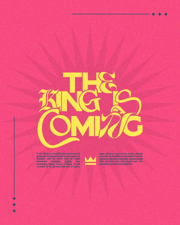 The King Is Coming: social post
