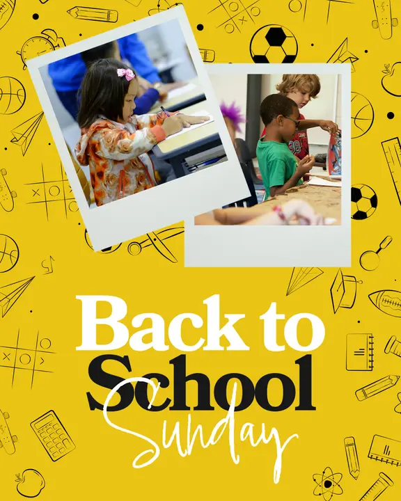 Back to School Sunday: social post