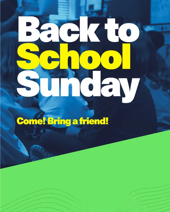 Back to School Sunday: social post