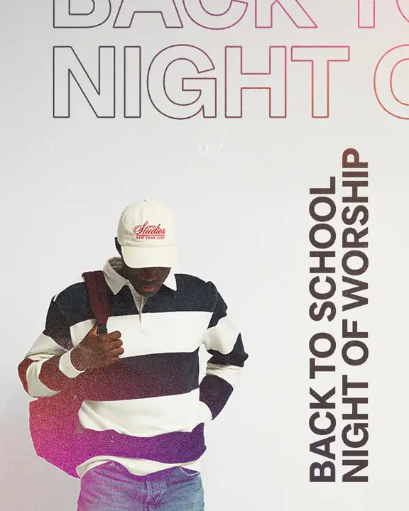Back to School Worship: social post