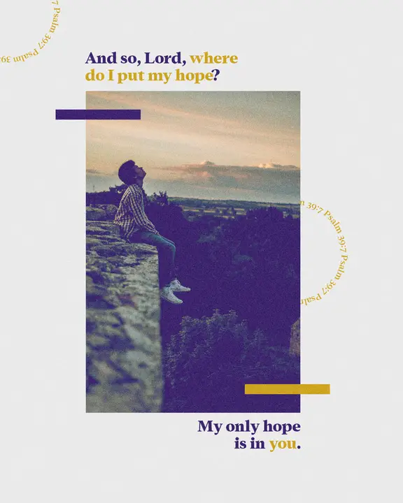 Psalm 39: social post