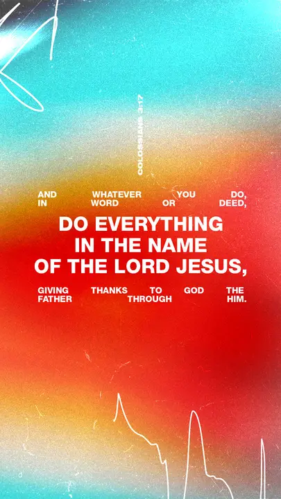 Colossians 3: story