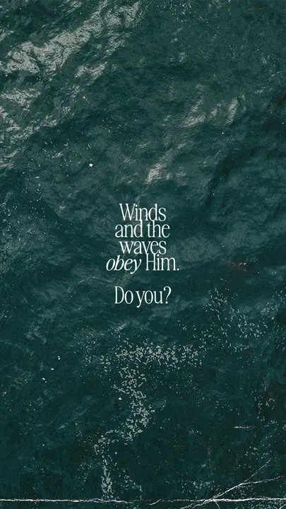 Winds and Waves Obey Him: story