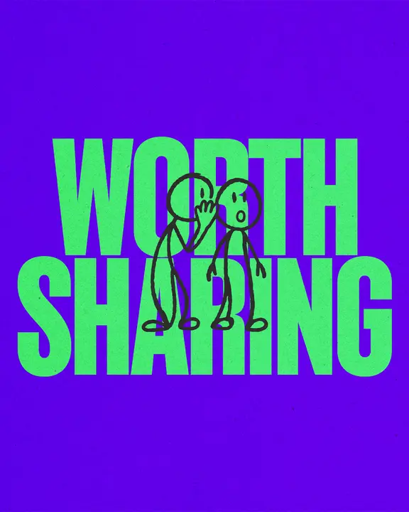 Worth Sharing: social post