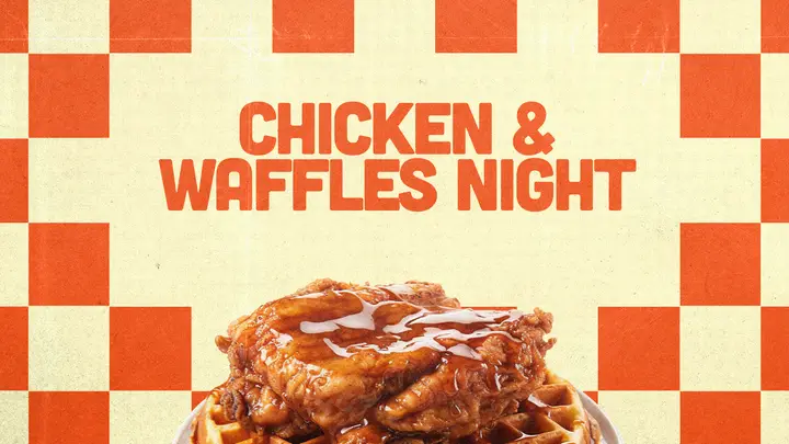 Chicken and Waffles Night: HD slide