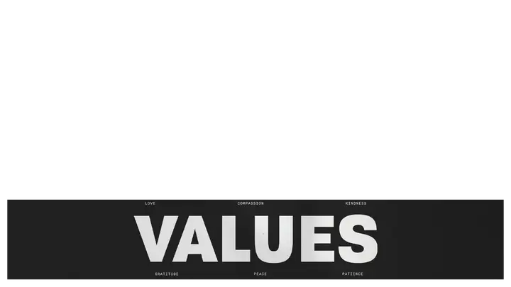 Values: lower third