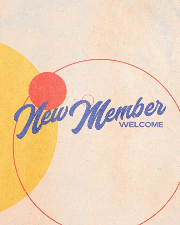 New Member Welcome: social post
