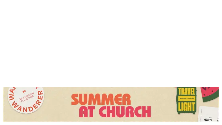 Summer At Church: lower third