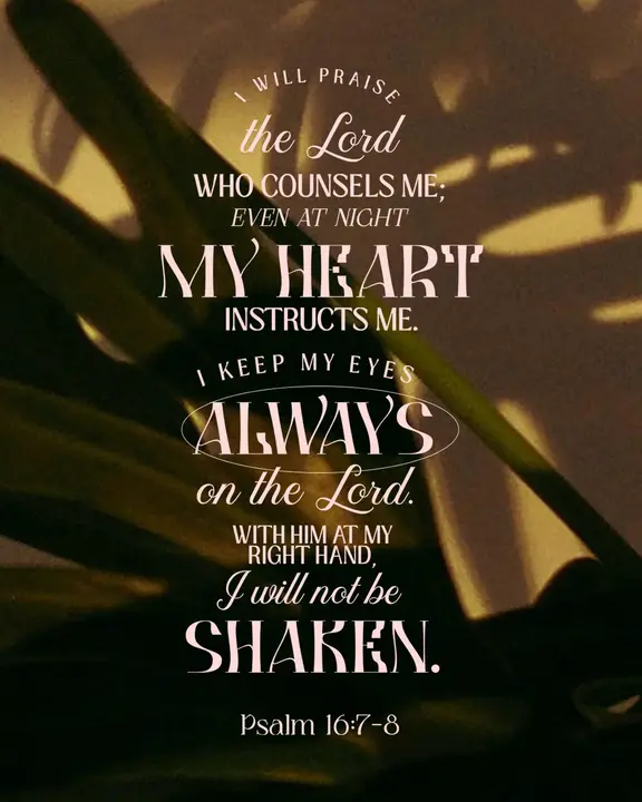 Psalm 16: social post