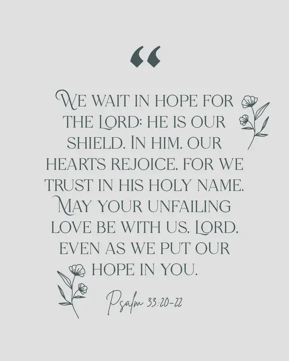 Psalm 33: social post