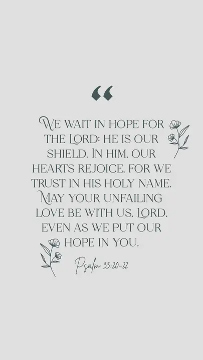 Psalm 33: story