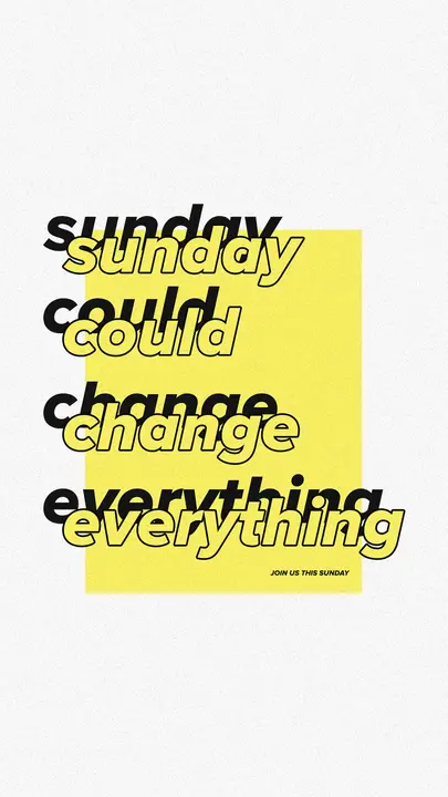 Sunday Could Change Everything: story