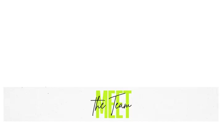 Meet The Team: lower third