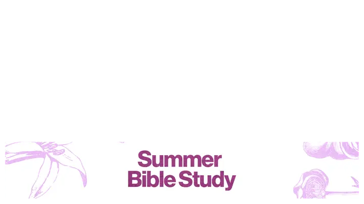 Summer Bible Study: lower third