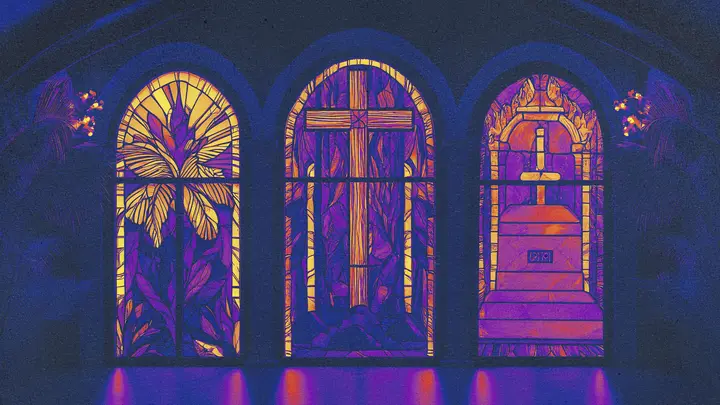 Easter: blank background