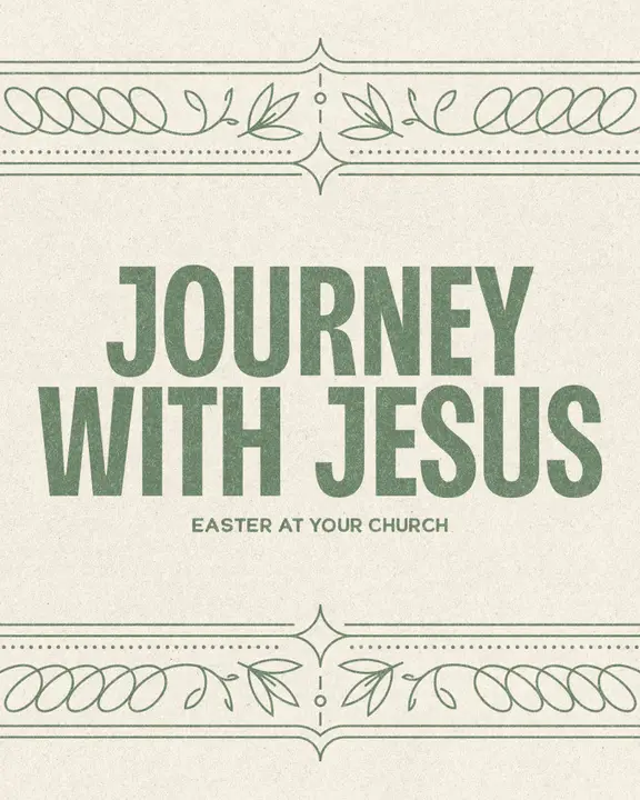 Journey With Jesus: Easter At Your Church: social post