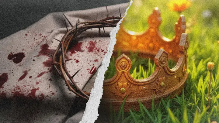 Easter Weekend: The Blood Of Jesus & The Crown Of Life: blank background