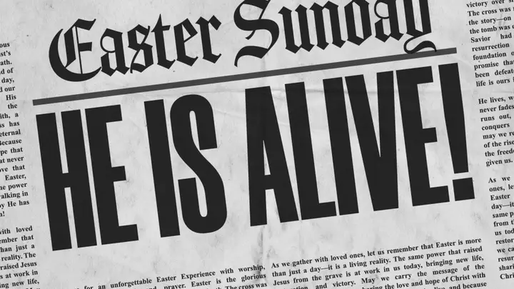 Easter Sunday He Is Alive: 4K slide