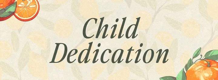 Child Dedication: facebook cover