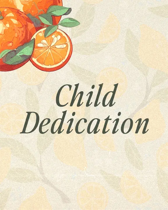 Child Dedication: social post