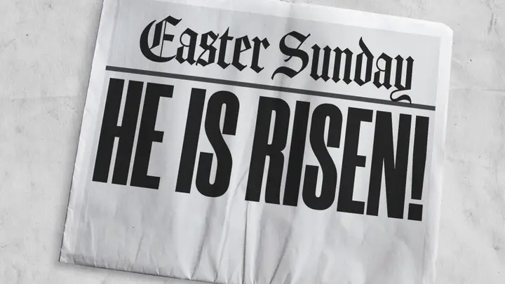 Easter Sunday He Is Risen: 4K slide