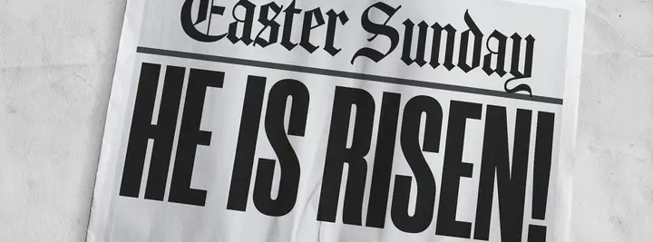 Easter Sunday He Is Risen: facebook cover