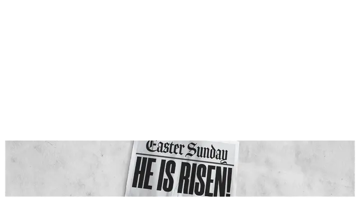Easter Sunday He Is Risen: lower third