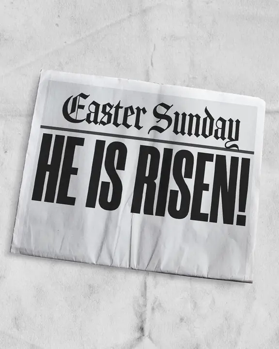 Easter Sunday He Is Risen: social post