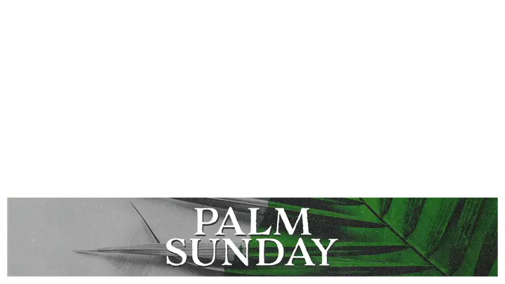 Palm Sunday: lower third