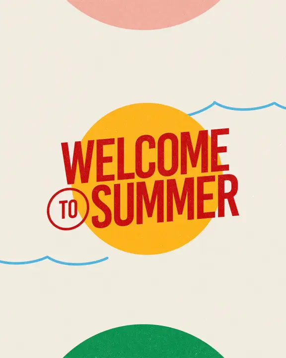 Welcome to Summer: social post