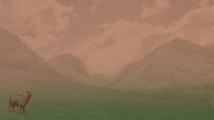 The 23rd Psalm: blank background