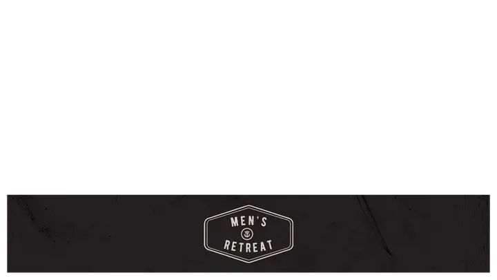 Men’s Retreat: lower third