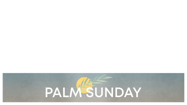 Palm Sunday: lower third