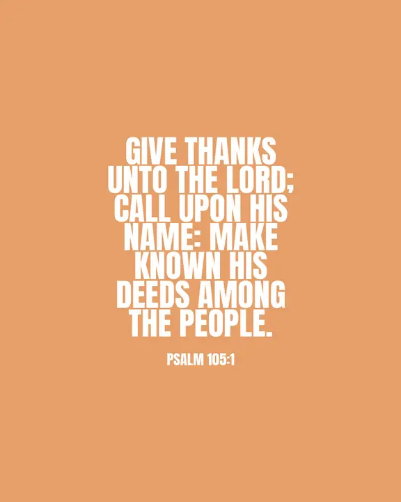 Psalm 105: social post