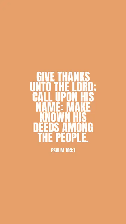 Psalm 105: story