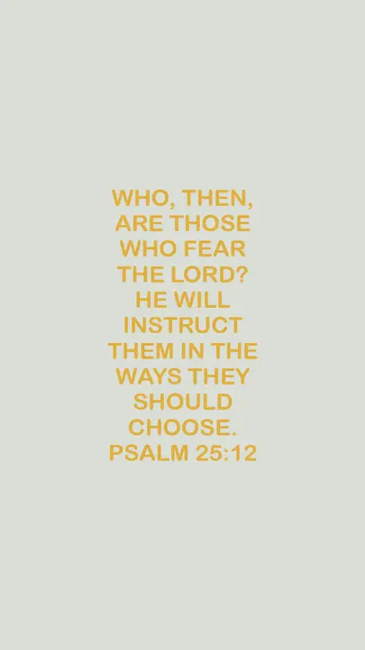 Psalm 25: story