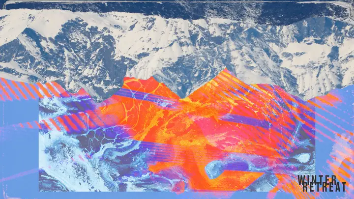 Winter Retreat: blank background