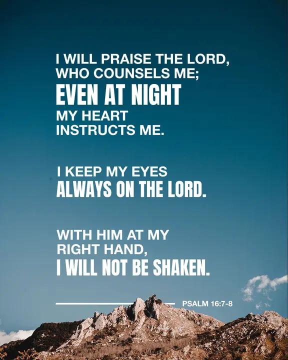 Psalm 16: social post