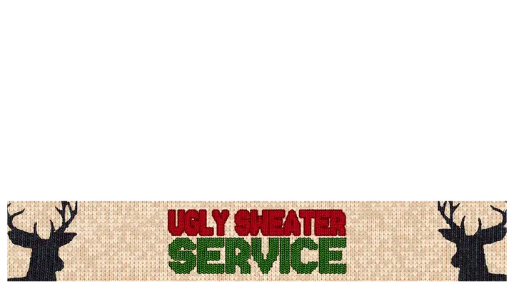 Ugly Sweater Service: lower third