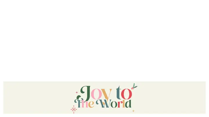 Joy To The World: lower third