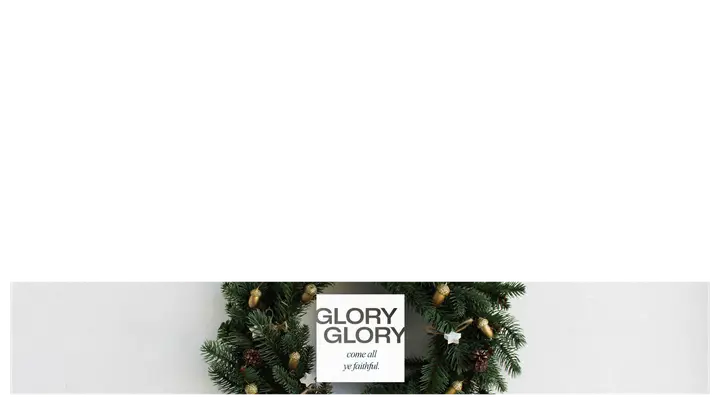 Glory Glory: lower third