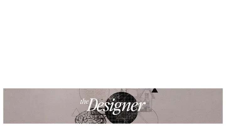The Designer: lower third