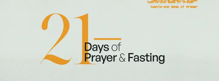 21 Days of Prayer & Fasting: facebook cover