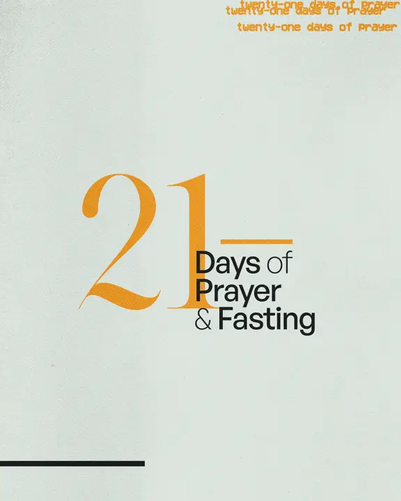 21 Days of Prayer & Fasting: social post