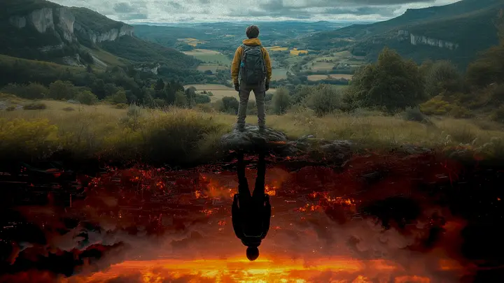 Upside Down: blank background