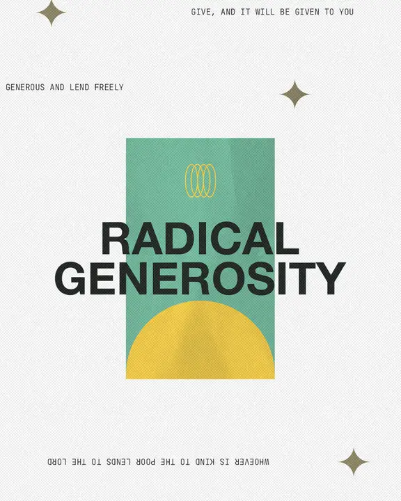 Radical Generosity: social post