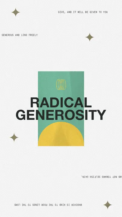 Radical Generosity: story